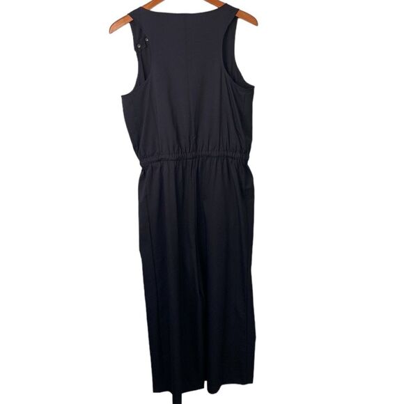 Zuda Z Eco Cropped Wide Leg Sleeveless Jumpsuit Cinched Waist Pockets UPF 50 - Picture 7 of 16